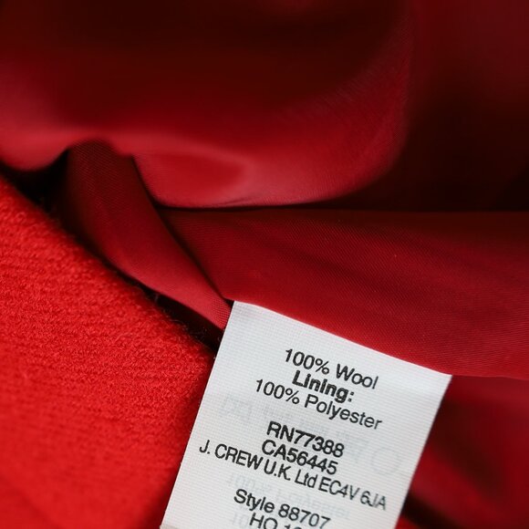 J. CREW Size 00 Black Red Skirt Blouse Set Sleeveless Career No. 2 Pencil Skirt - Picture 7 of 12